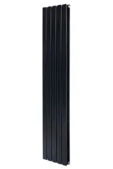 Вертикальний дизайнерський радіатор опалення ARTTIDESIGN Livorno II 5/1800/340 чорний матовий